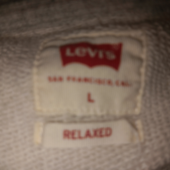 Men's size large,  Levi's hooded sweatshirt - Picture 3 of 3